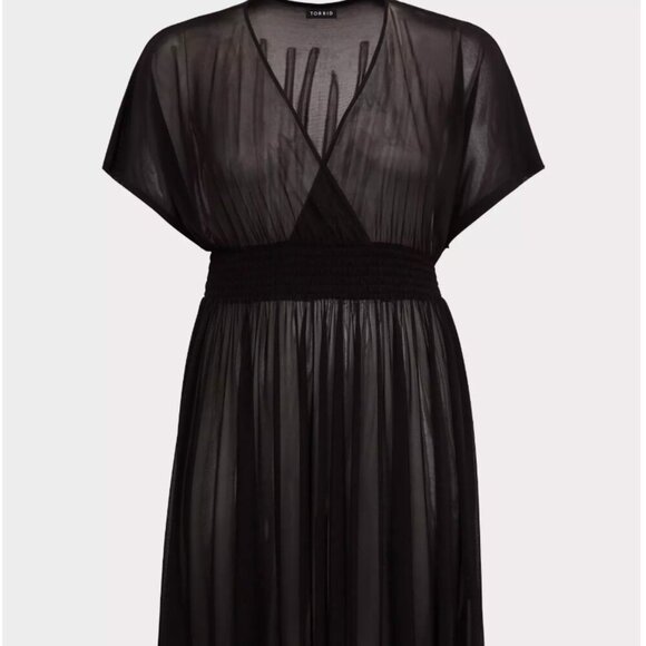 NWT Torrid Sheer Empire Waist Cover-Up Dress L - Picture 13 of 14
